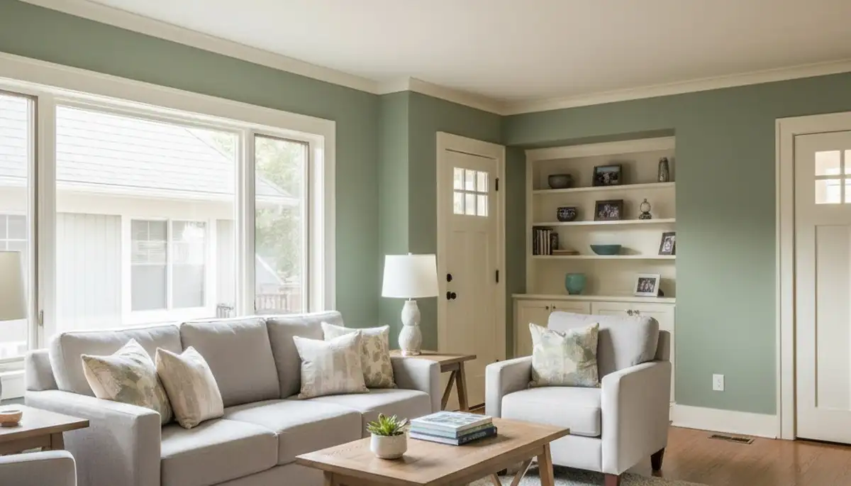 Freshly painted Salt Lake City interior with smooth finishes by expert house painters