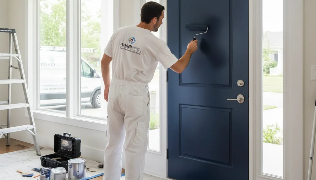 Professional door painting and refinishing in Salt Lake City, UT for durable, sun-resistant finishes